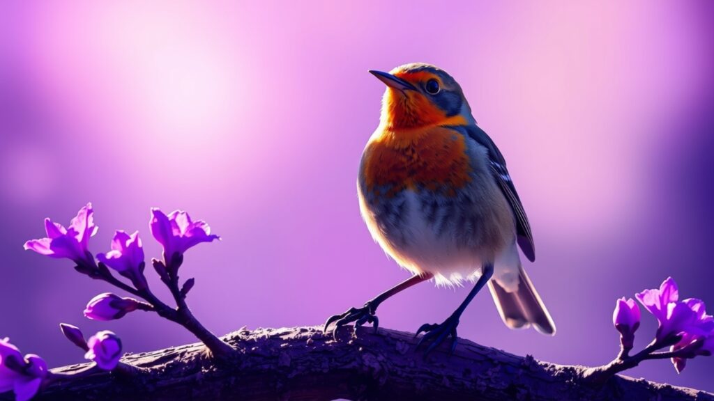 a robin bird standing on a branch. Understanding Robin Bird Behaviour